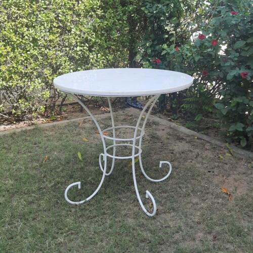 GARDEN OUTDOOR BIG STOOL WITH MARBLE TOP