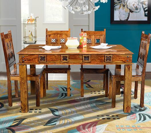 JALI BLOCK DINING SET 118x90x76