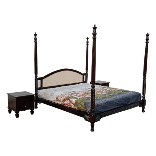 CALCUTTA RATTAN KING BED WITHOUT STORAGE