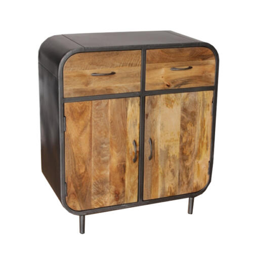 WOOD METAL SIDE BOARD