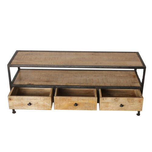 WOOD METAL TV MEDIA UNIT