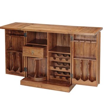 TRIO WOODEN BAR CABINET