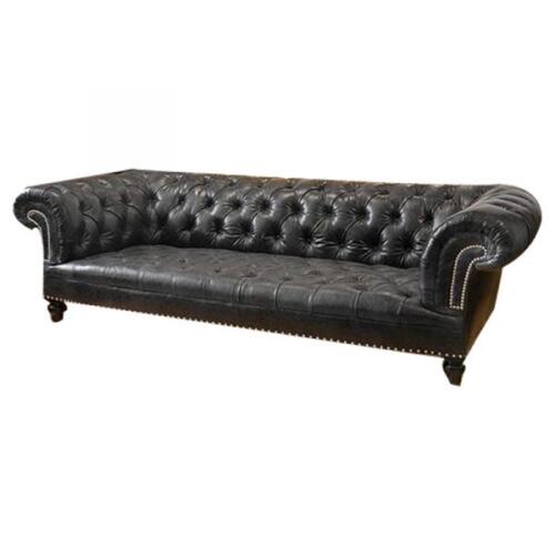 CHESTERFIELD LEATHER SOFA