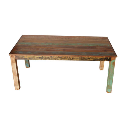 RECYCLED WOOD DINING TABLE 160 X 90 X 76